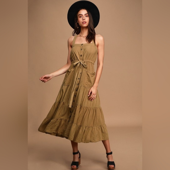 Free People Catch the Breeze Midi Dress - Picture 3 of 10